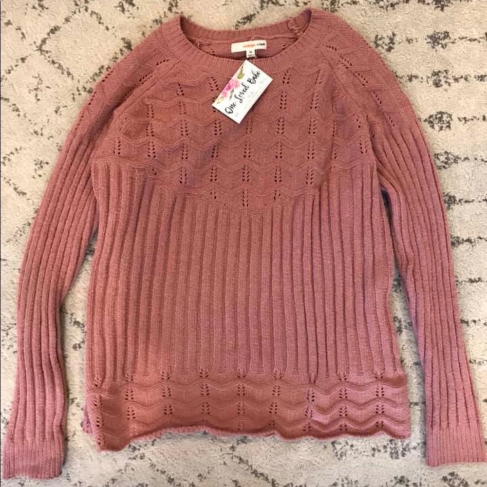 Burnt orange sweater